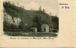 ruines du château de Beaufort Ben-Ahin