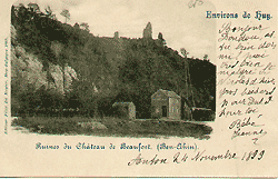 Ruines du château de Beaufort